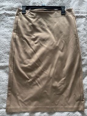 Tahari Camel Straight Pencil Skirt
